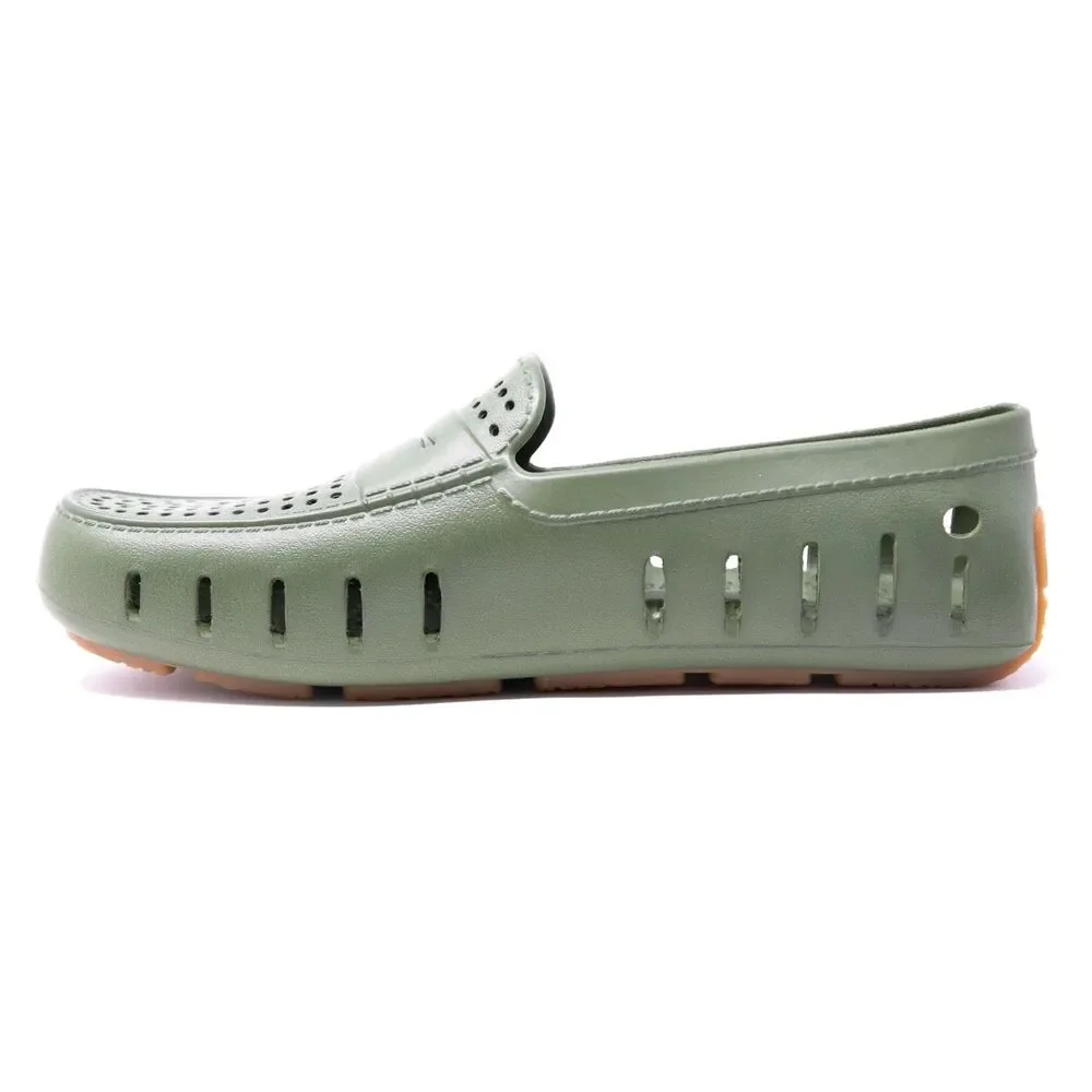 Floafers Country Club Driver Cyprus Gum Green Men's Casual Slip On Shoes 10 New